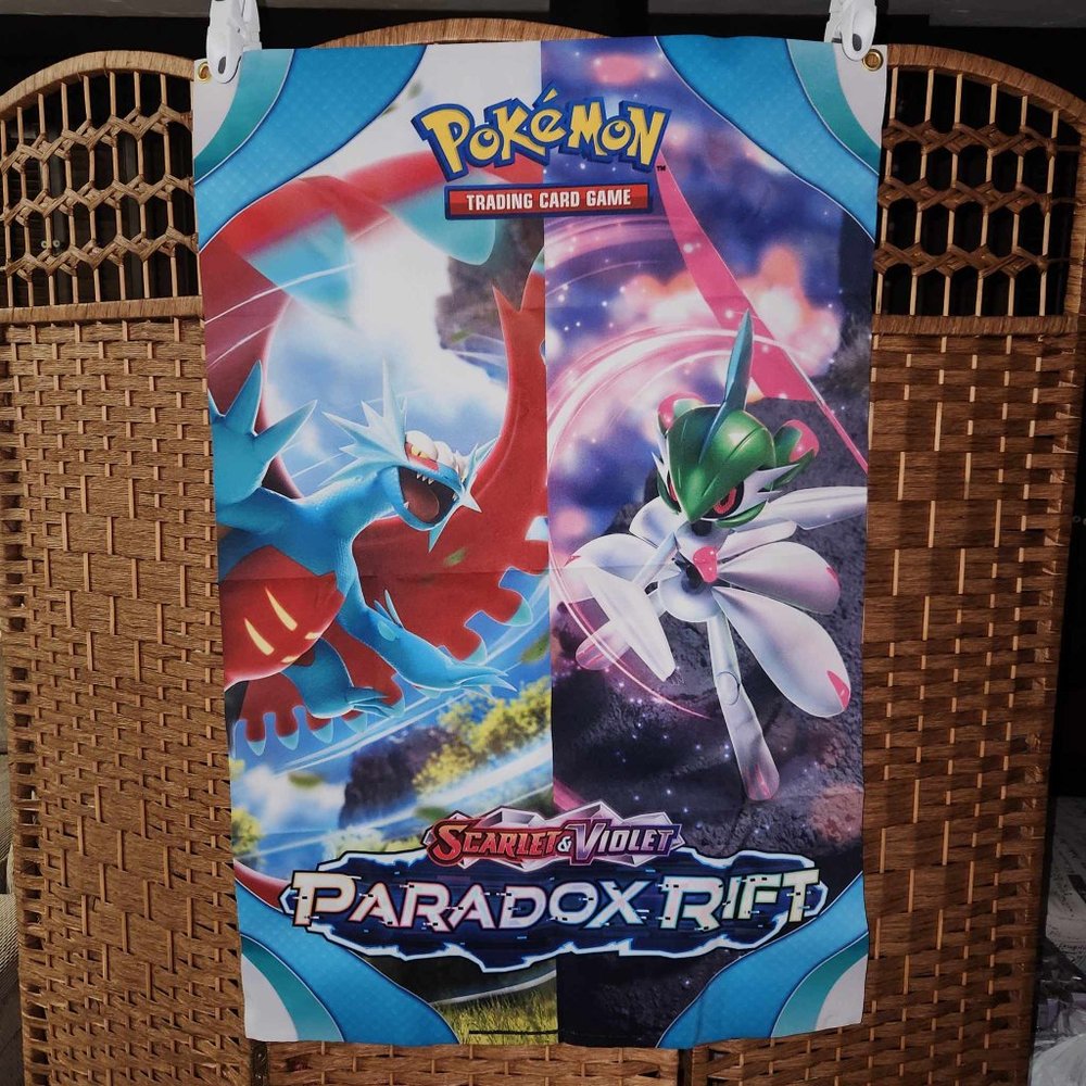 Pokemon Paradox Rift Promotional Fabric Banner - 24" x 36"